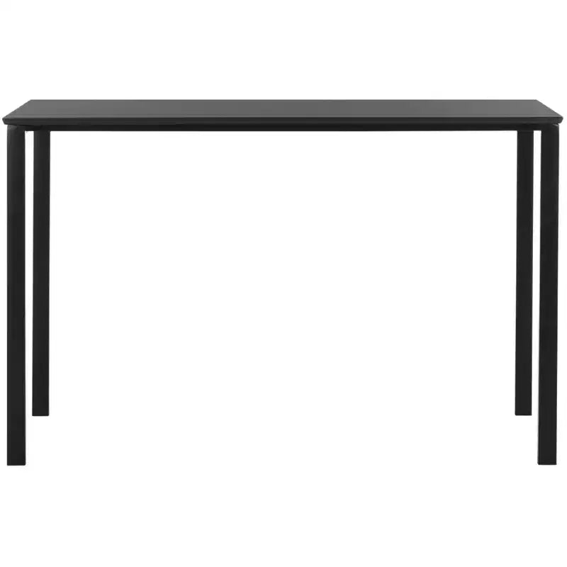 Bureau moderne noir – MDF et cadre en fer