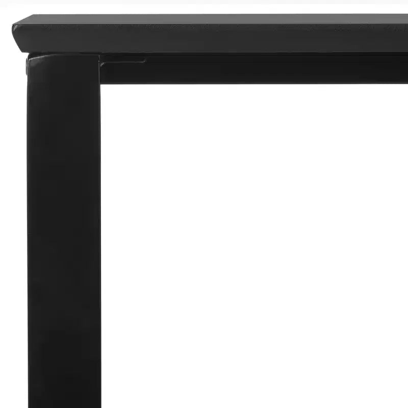 Bureau moderne noir – MDF et cadre en fer